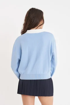 FIELD RUGBY KNIT CLUB BLUE