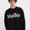 FLEET INTARSIA KNIT CREW BLACK