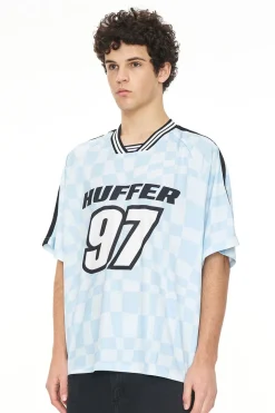 FOOTBALL TEE/UNCHECK Y2K BLUE