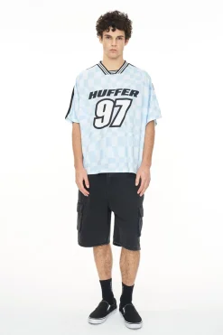 FOOTBALL TEE/UNCHECK Y2K BLUE