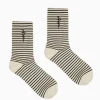 HFR CREW SOCK/OUI OUI BLACK/CHALK