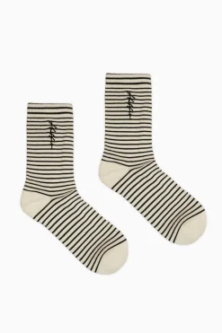 HFR CREW SOCK/OUI OUI BLACK/CHALK