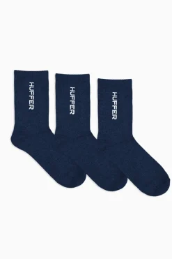 HFR RIB SOCK/3 PACK NAVY