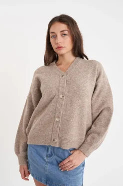 KENDALL CARDIGAN OAT MARLE