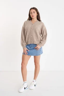 KENDALL CARDIGAN OAT MARLE