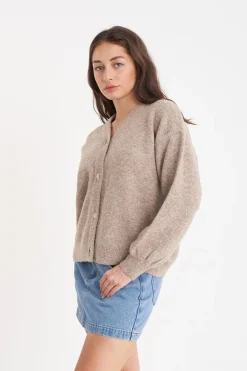 KENDALL CARDIGAN OAT MARLE