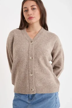 KENDALL CARDIGAN OAT MARLE