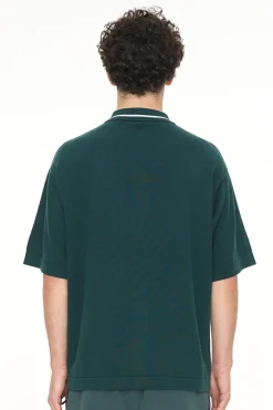 KNIT SHIRT GOLF GREEN