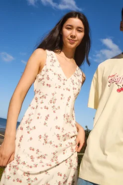 LALISA CLEO MIDI DRESS MULTI FLORAL