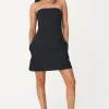 LIN-IN COLUMN MINIDRESS BLACK