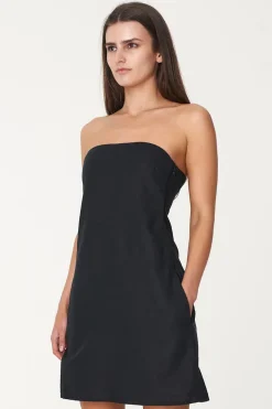 LIN-IN COLUMN MINIDRESS BLACK