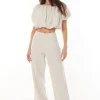 LIN-IN HIGH WAIST PANT NATURAL