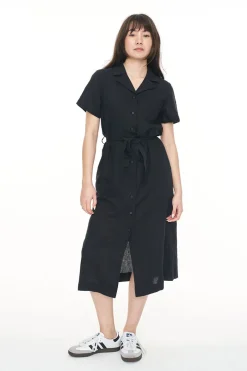 LIN-IN SS DAZE MIDI DRESS BLACK
