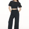 LIN-IN WRAP TOP BLACK