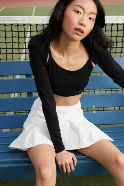 MADISON LS BRALETTE CROP BLACK