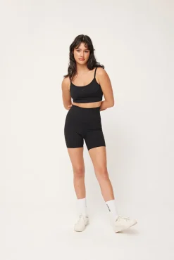 MADISON LS BRALETTE CROP BLACK