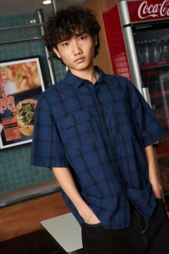 MECH SHIRT BLUE CHECK