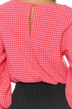 MELROSE LS AIRY TOP CRIMSON