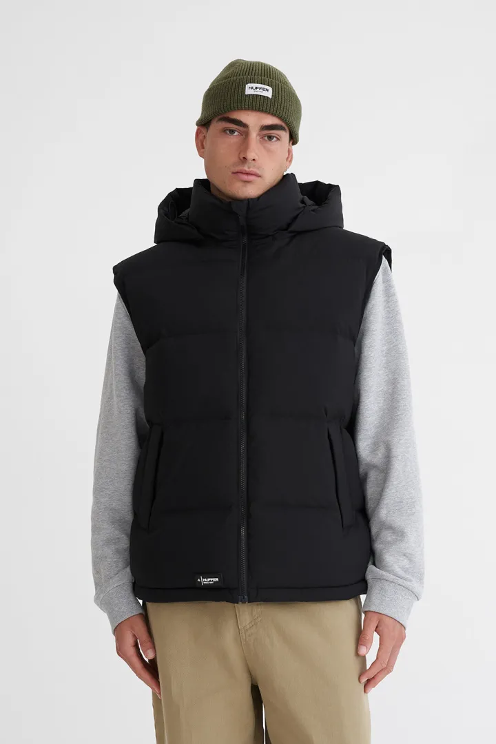 MENS BLOCK DOWN VEST BLACK