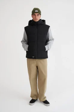 MENS BLOCK DOWN VEST BLACK