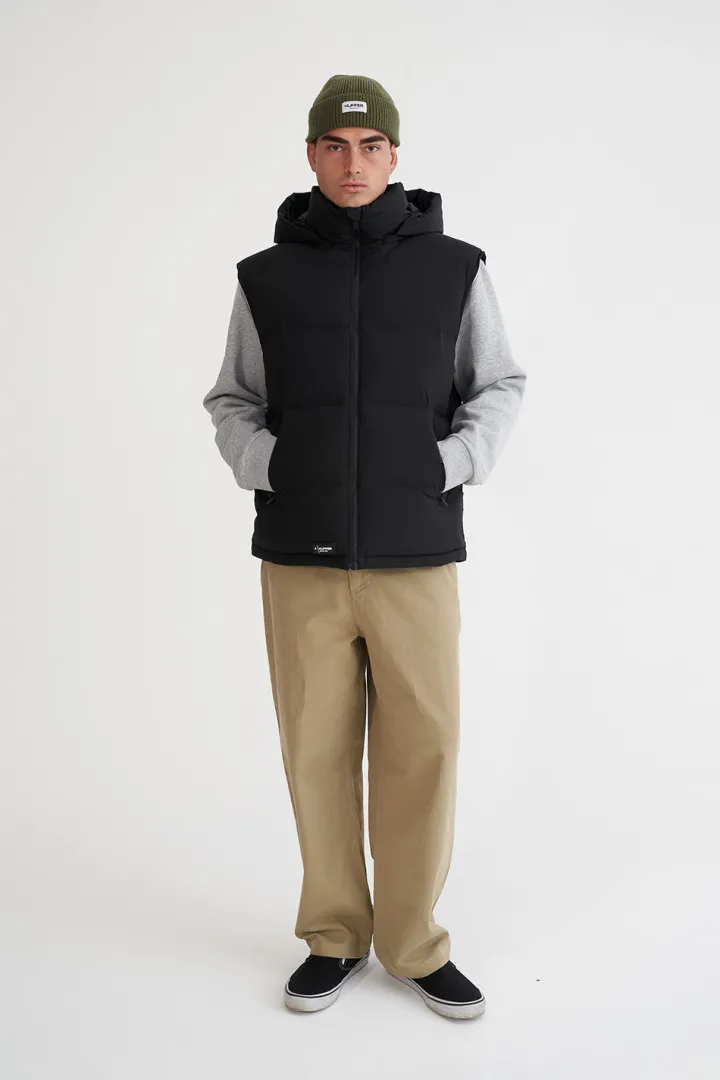 MENS BLOCK DOWN VEST BLACK