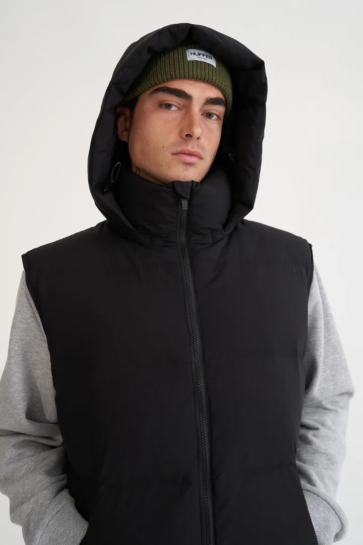 MENS BLOCK DOWN VEST BLACK