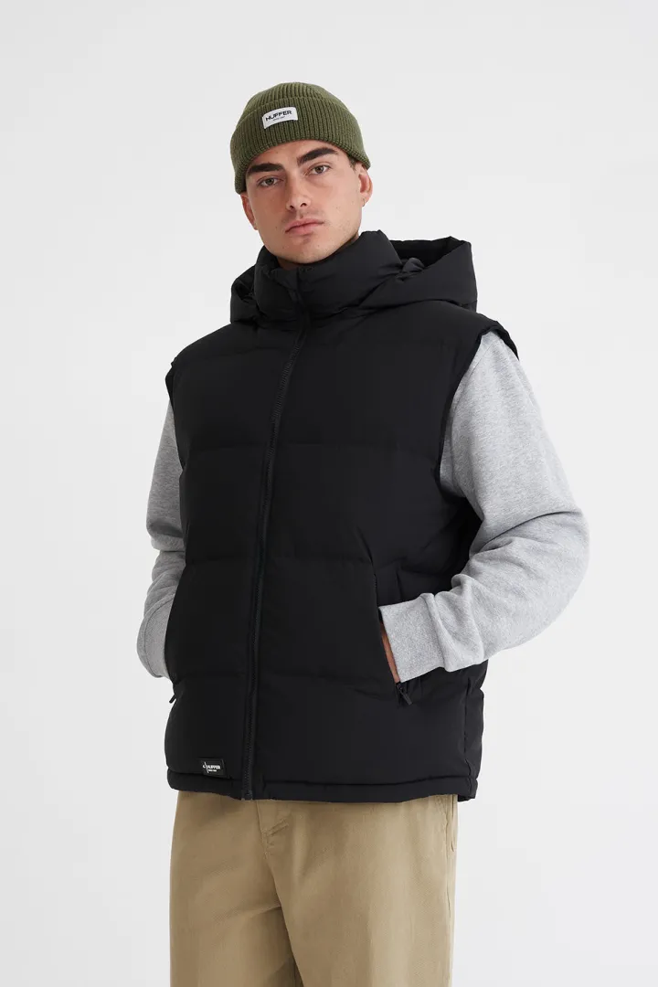MENS BLOCK DOWN VEST BLACK