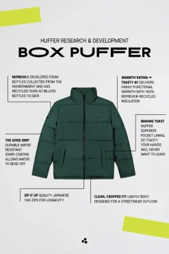 MENS BOX PUFFER JKT FOREST