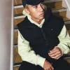 MENS BOX PUFFER VEST BLACK