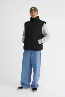 MENS BOX PUFFER VEST BLACK