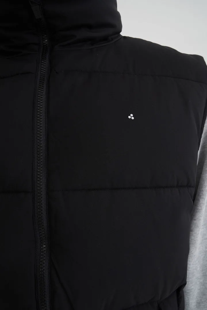 MENS BOX PUFFER VEST BLACK