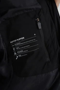 MENS BOX PUFFER VEST BLACK