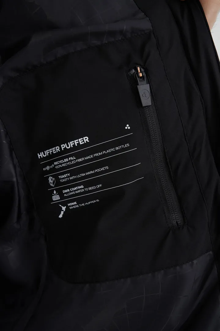 MENS BOX PUFFER VEST BLACK