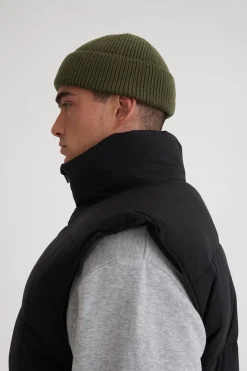 MENS BOX PUFFER VEST BLACK