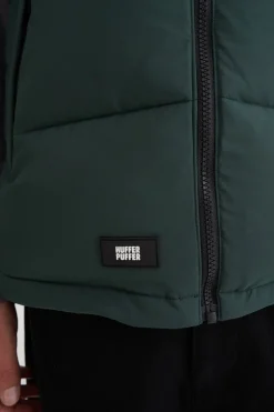 MENS BOX PUFFER VEST FOREST