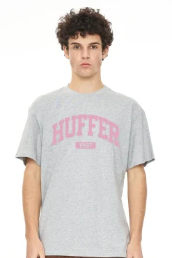 MENS COURT TEE/3 POINTER GREY MARLE