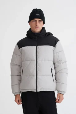 MENS DUO PUFFER JKT BLACK/FOSSIL