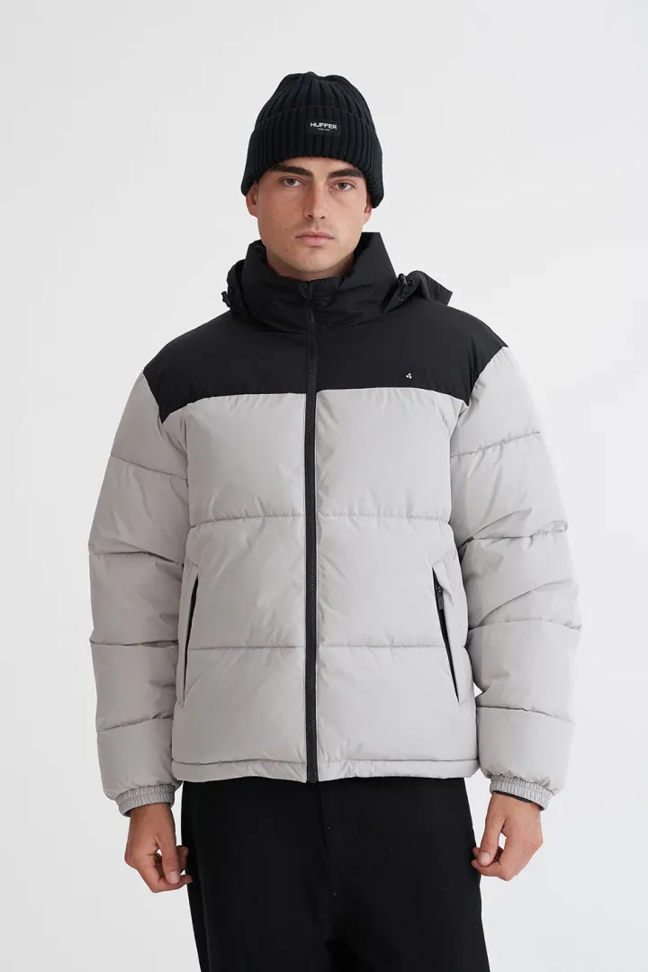 MENS DUO PUFFER JKT BLACK/FOSSIL