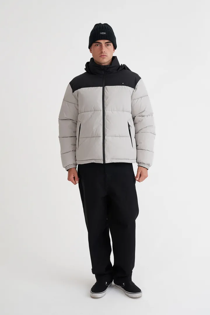 MENS DUO PUFFER JKT BLACK/FOSSIL