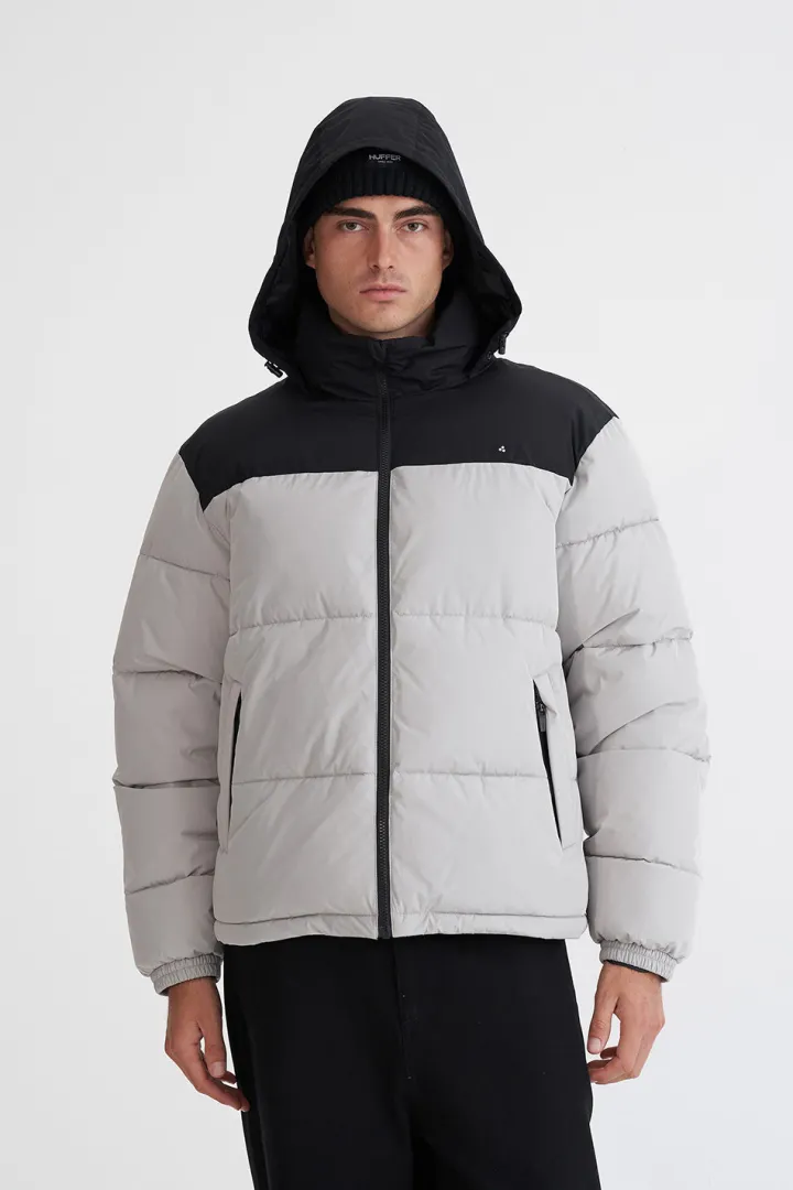 MENS DUO PUFFER JKT BLACK/FOSSIL