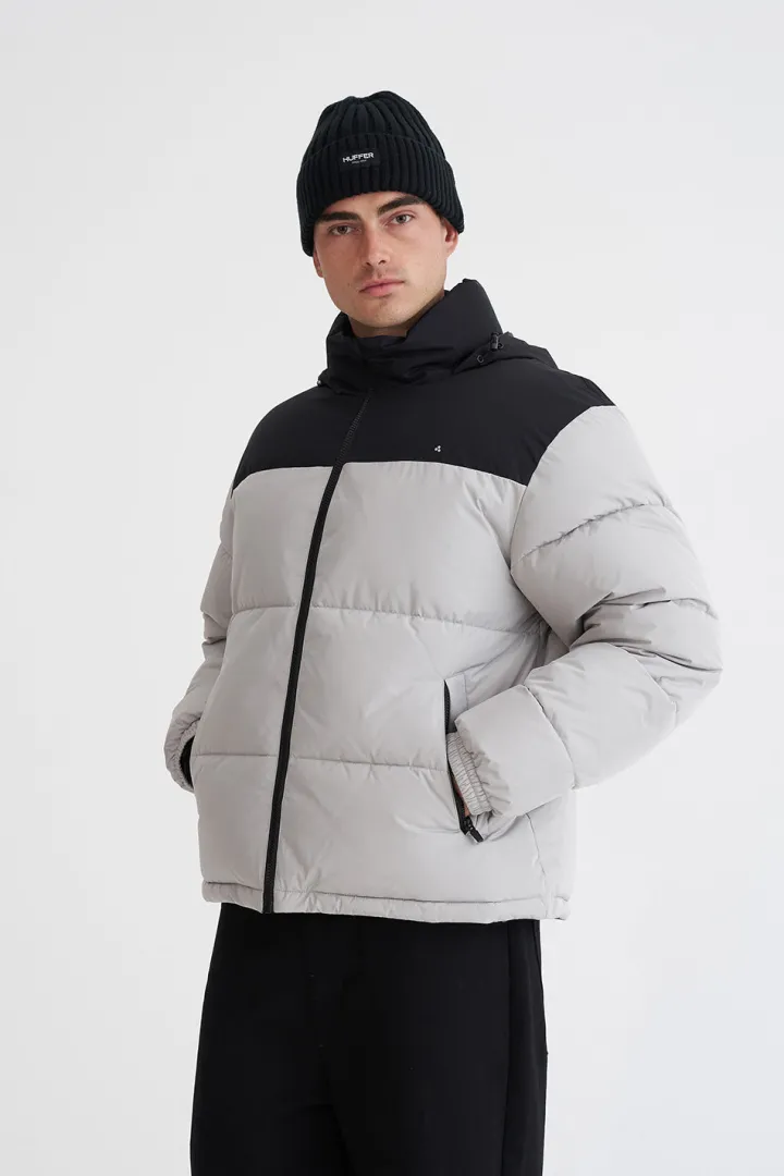 MENS DUO PUFFER JKT BLACK/FOSSIL