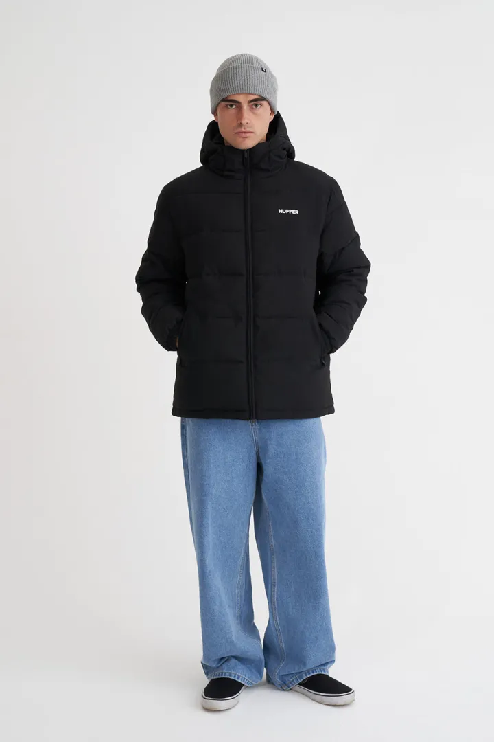 MENS HUFFER PUFFER JKT BLACK