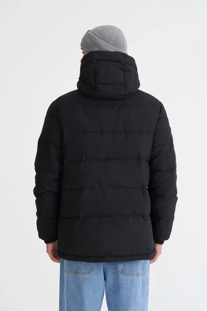 MENS HUFFER PUFFER JKT BLACK