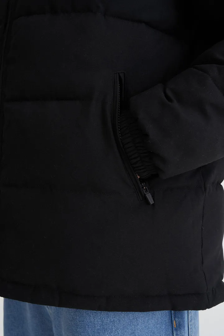 MENS HUFFER PUFFER JKT BLACK