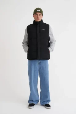 MENS HUFFER PUFFER VEST BLACK
