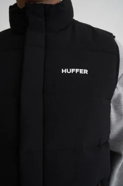 MENS HUFFER PUFFER VEST BLACK