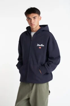MENS SATURDAY ZIP HOOD NAVY
