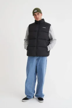 MENS STREET PUFFER VEST BLACK