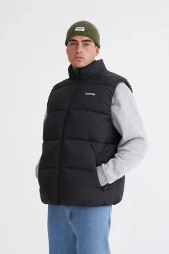 MENS STREET PUFFER VEST BLACK