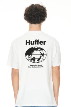 MENS SUP TEE/HUFFER GLOBAL WHITE